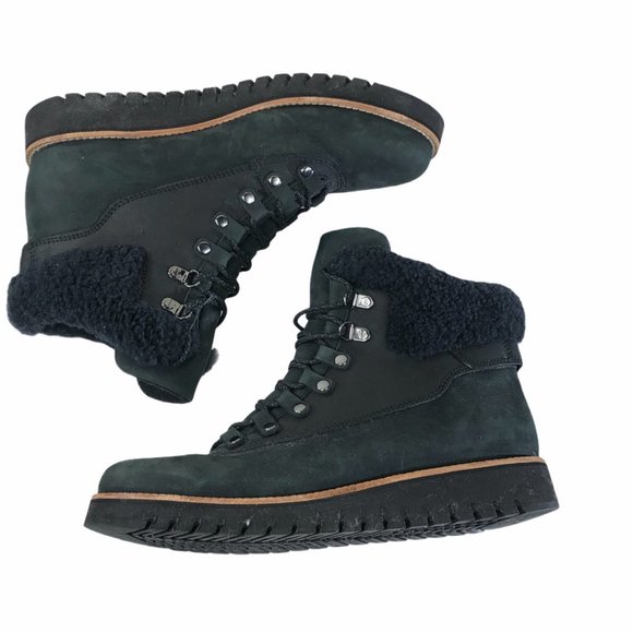 Cole Haan GrandExplorer Black Leather Hiker Boot 8 - Picture 7 of 9